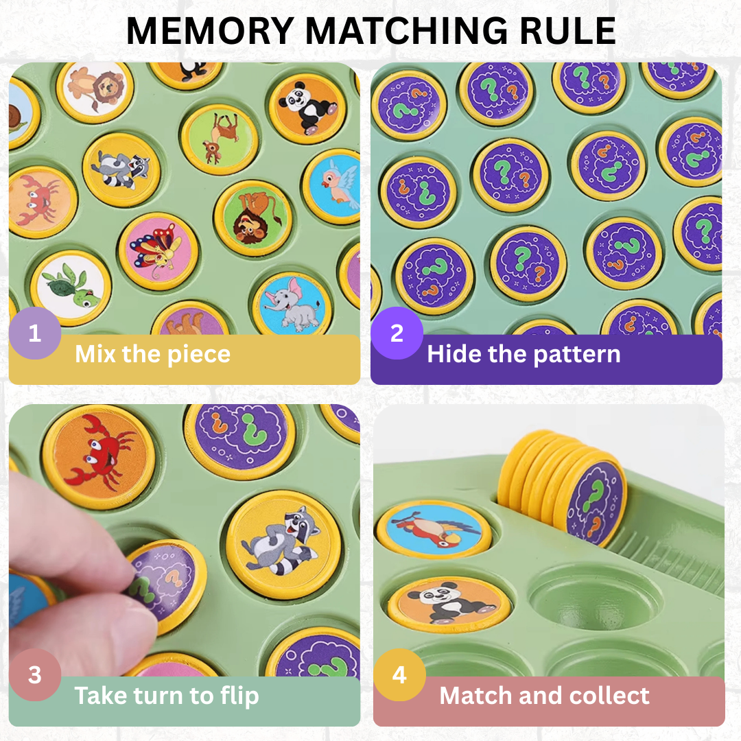 Animal Pal Memory Chess Board Game